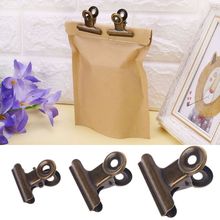 6pcs Stainless Steel Letter Paper Photo File Binder Clip Bag Sealing Stationary Office Kitchen Food Storage Organizer Bag Clips 2024 - buy cheap