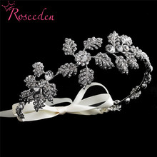 Tiara de boda clásica chapada en rodio, diadema nupcial, accesorios para el cabello, joyería RE3157 2024 - compra barato