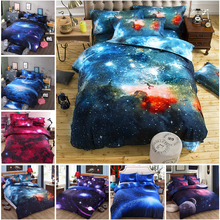 3D Printing Stars Universe Pattern Galaxy Bedding Sets Pillowcase Duvet Cover Flat Sheet Bedding Cover King Queen Full Twin Size 2024 - buy cheap