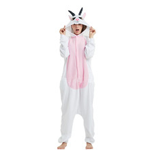 Lã animal kigurumi traje de cabra para adulto feminino pijamas para festa de carnaval de halloween 2024 - compre barato