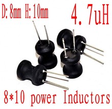 DIP inductancia de potencia SMD 8*10mm 4.7uh 4R7 Radial principal Inductor 8mm * 10mm 4.7UH 500 unids/lote 2024 - compra barato