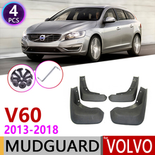 Car Mudflap for Volvo V60 Cross Country 2013~2018 Fender Mud Guard Flap Splash Flaps Mudguards Accessories 2014 2015 2016 2017 2024 - buy cheap