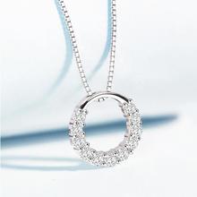 Everoyal Vintage Women Zircon Stone Round Pendant Necklace Accessories Girls Top Quality Silver 925 Choker Necklace Jewelry Lady 2024 - buy cheap