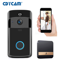 Hd 720p inteligente wi fi campainha intercom vídeo anel campainha da porta com câmera ir entrada porta alerta de segurança sem fio porta alarme cam 2024 - compre barato