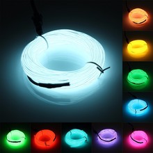 5M garland Neon Light Party Christmas Decoration outdoor Flexible EL Wire Rope Tube Waterproof LED Strip With Controller 2024 - buy cheap