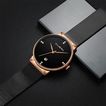 Fashion Luxury Sport Ultra Thin Clock Male Stainless Steel Strap Casual Quartz Analog Slim Mesh Watch Men's Wrist Watch Relogio 2024 - buy cheap