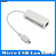 Kebidu concentrador micro usb 2.0, 10/100mb, rj45, usb, adaptador de rede lan para win7 android mac os, laptop 2024 - compre barato