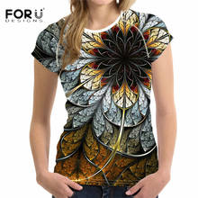 FORUDESIGNS T-shirts Women Tops Tees 3D floral T Shirt Femme T Shirt Women Fashion Tshirts Vetement Femme Female T Shirts Top 2024 - buy cheap