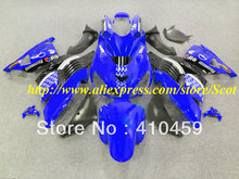 Oi-qualidade azul kit Carenagem preta para KAWASAKI Ninja ZX14R 06 07 ZX 14R 2006 2007 ZX-14R 06-07 Carenagens molde de Injeção conjunto 2024 - compre barato