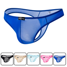 2019 hot  Men's Nylon Underwear Men Thong Ice Silk Seamless Sexy Thong Men's String Gay Sexy Underwear For Men jockstrap 2024 - buy cheap