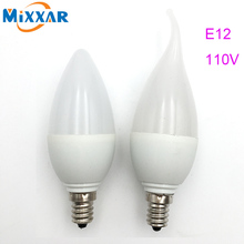 LED Candle Lamp E12 110V SMD2835 Lampada LED Lights Bulb High Brightness LED Chandelier Candle light E12 Warm/Cool White 2024 - buy cheap