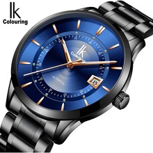 IK colouring Watches Classic Mens Date automatic Mechanical Watch Waterproof Steel Stainless Luxury Watch Men Relogio Masculino 2024 - buy cheap