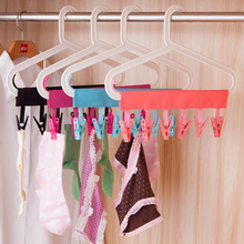 1PC Portable Foldable Clothes Rack Socks Drying Cloth Hanger Rack Clothespin Business Travel Folding Cloth Hanger Clips 2024 - buy cheap
