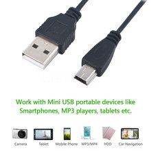 Kebidu-Adaptador de Cable de carga para reproductor MP3 y MP4, 10 Uds., 50cm, USB 2,0 macho a Mini 5 Pin B 2024 - compra barato
