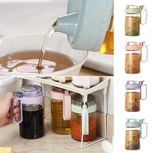 New Glass Kitchen Oil & Vinegar Storage Dispenser Leak-proof Soy Sauce Cruet Glass 2024 - buy cheap
