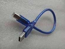 10PCS/Lot 0.3M 1FT USB 2.0 Extension Print Cable OHFC Copper Transparent Blue Extended USB Cable for Printer HDD 2024 - buy cheap