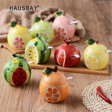Creative Ceramic Seasoning Jar Bottle Cute Fruit Melon Shape Storage Tank Party Kitchen Decoration Supplies Sugar Bowl 08143 2024 - buy cheap