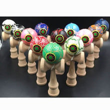 Kendama profesional juguetes Kendama habilidad pelotas de malabares de juguete para los niños adultos colores al azar regalo de Navidad de cumpleaños 2024 - compra barato