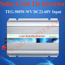 Внутрисетевой Инвертор 500 Вт, сетевой микро-инвертор солнечной энергии 500 Вт, 24 В постоянного тока до 220 В переменного тока, преобразователь солнечной энергии 2024 - купить недорого