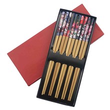 Palillos de madera chinos, Cajas de Regalo, palillos naturales tradicionales Vintage hechos a mano, palillos de cocina reutilizables 2024 - compra barato