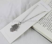 FREE SHIPPING 3PCS Tibetan silver Hamsa Hand Pendant Necklace #20041 2024 - купить недорого