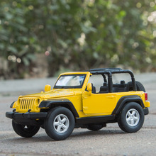 1:32 Alloy Diecast Pull back and go With Sound & Light Cars Model Kids Vehicle Children Toys for Jeep Wrangler 2024 - buy cheap