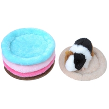 Inverno Pequena Gaiola Animal Mat 5 Cores Lã Macia Cama Dormir Bed Hamster Hamster Cobaia Gaiola Pet Fornecimentos Novo ano 2019 2024 - compre barato