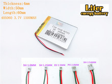 405060 3.7v 1500mah li-ion rechargeable li-ion battery for 3.7V 1500MAH 405060 PLUG GPS devices Lithium polymer battery 2024 - buy cheap