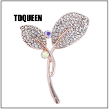 TDQUEEN AB Rhinestone Tree Brooches Pins For Women Large Vintage Party Costume Jewelry Birthday Gift Korean Fashion Lady Brooch 2024 - buy cheap