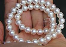18"11.5-12.8mm natural south sea white pearl necklace 2024 - buy cheap