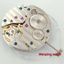 Parnis relógio mecânico p29 masculino, relógio de pulso com 17 joias mecânicas da ásia 6497, movimento com corda manual, compatível com relógios masculinos 2024 - compre barato