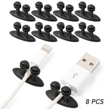 8Pcs/Lot Car Wire Clip USB Cable Fixed Clamp Charging Cable Holder Adhesive Car Charger Line Clasp USB Cable Car Clip 2024 - buy cheap