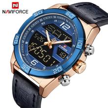 NAVIFORCE Luxury Brand Men Fashion Sports Watches Men's Waterproof Quartz Date Clock Man Leather Army Military Wrist Watch 2019 2024 - buy cheap