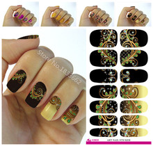 Fashionable small broken flower decoration nail decal art nail stickers decoration simple transfer foil k633 2024 - buy cheap