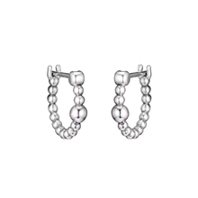 100% Sterling-Silver-Jewelry String of Beads Hoop Earring 100% 925 Silver Jewelry for Women Free Shipping 2024 - buy cheap