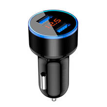 Dual Usb Car Charger 3.1A Cigarette Lighter Universal USB Car-Charger voltage display For iphone6 7 Sumsung Xiaomi Adapters 2024 - buy cheap