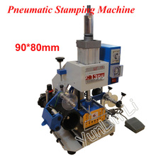 110V/220V Pneumatic Stamping Machine 90*80mm Hot Foil Printer Leather Foil Stamper 90-3 2024 - buy cheap