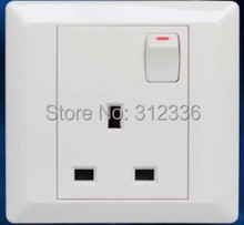 Enchufe de pared con interruptor, tres agujeros cuadrados, estilo inglés, estándar BS1363, 13A, Envío Gratis 2024 - compra barato