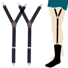 Shirt Garters Man's Shirt Stays Holder Leg Suspenders Shirt Braces Gourd buckle Shirt Garters 1pair GW12-3 2024 - buy cheap