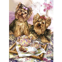 Full Square/Round Drill Cute Dog Diamond Embroidery Diamond Cross Stitch Mosaic Diy Diamond Painting Decorative Home Painting 2024 - buy cheap