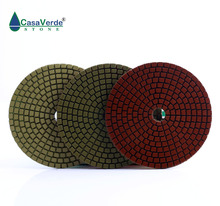 DC-PA3PP02 Premium quality 100mm 4 inch diamond wet 3 step polishing pads for granite,marble and engineered stone 2024 - buy cheap