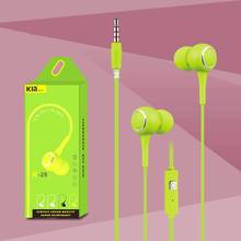 Earphone with Microphone 1.2m 3.5mm Wired In-Ear Stereo Bass Earphones Sport Music Headset for ipod mobile phone MP3 MP4 MP5 2024 - buy cheap