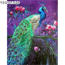 Diamond embroidery mosaic peacock picture Crafts full diy animal 5d diamond painting Cross Stitch Kits handmade home Decor 2024 - buy cheap