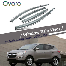 OVERE NEW 1Set Smoke Window Rain Visor For Hyundai Tucson 2008 2009 2010 2011 2012 2013 2014 ABS Deflectors Guard Accessories 2024 - buy cheap