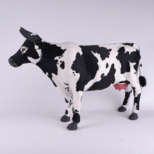 Grande presente modelo de simulação brinquedo vaca de polietileno & peles de vaca grande cerca de 53x30 cm 1592 2024 - compre barato