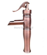 NEW " Water Pump Look " Style Antique Red Copper Bathroom Basin Faucet Single Hole Vessel Sink Mixer Taps Deck Mounted Wrg021 2024 - buy cheap