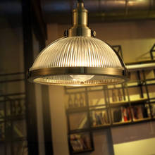 Подвесные светильники Стекло настенный светильник промышленный свет в ожидании освещение Лофт Винтаж лампы освещения для столовой светильник железной E27 лампы 2024 - купить недорого
