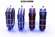 New arrived - 1PCS  High quality 20MM NATO straps waterproof nylon watch strap 4 color available  - Hot sale ! 2024 - buy cheap