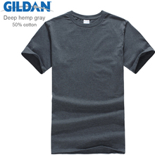 Мужская Футболка Gildan, мягкая Летняя Повседневная футболка с коротким рукавом, бесплатная доставка 2024 - купить недорого