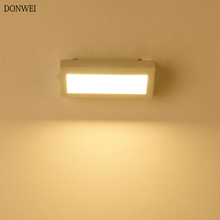 Алюминиевые светодиодсветодиодный настенные лампы DONWEI, Современные Простые светильники для спальни, комнатное бра для столовой, коридора, прикроватное бра, 5 Вт 2024 - купить недорого